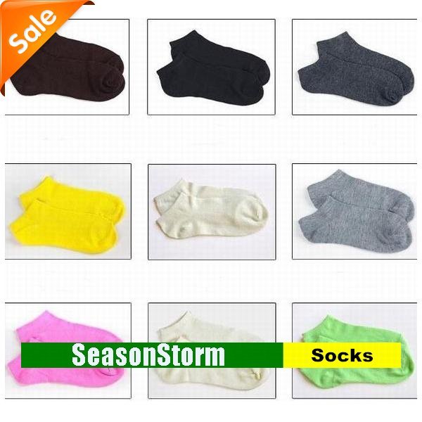 [CPAP Free Shipping] Wholesale Coloful Cotton Womens Casual Short Socks / Fashion No Show (SM-05P)