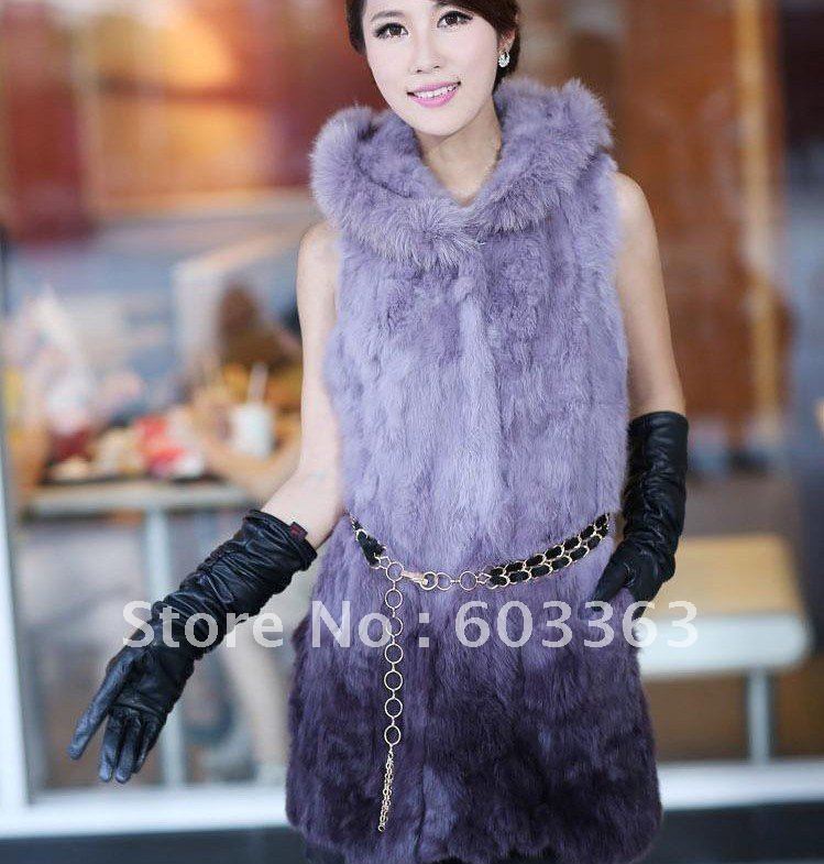 crazy special 169.99usd free shipping 2012 popular women's fation Rabbit hair long fur coat,fur vest   M L XL XXL 8color