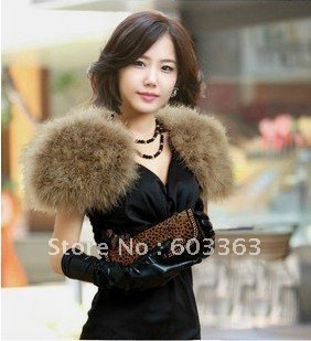 crazy special 89.99usd free shipping 2012 women's fation ostrich hair  fur Shawl fur coat fur scarf,chance limited 5 discount