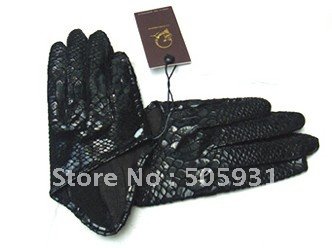 Crocodile gloves women's personality serpentine pattern genuine leather gloves, dance gloves, 1 pair 1 lot, free shipping