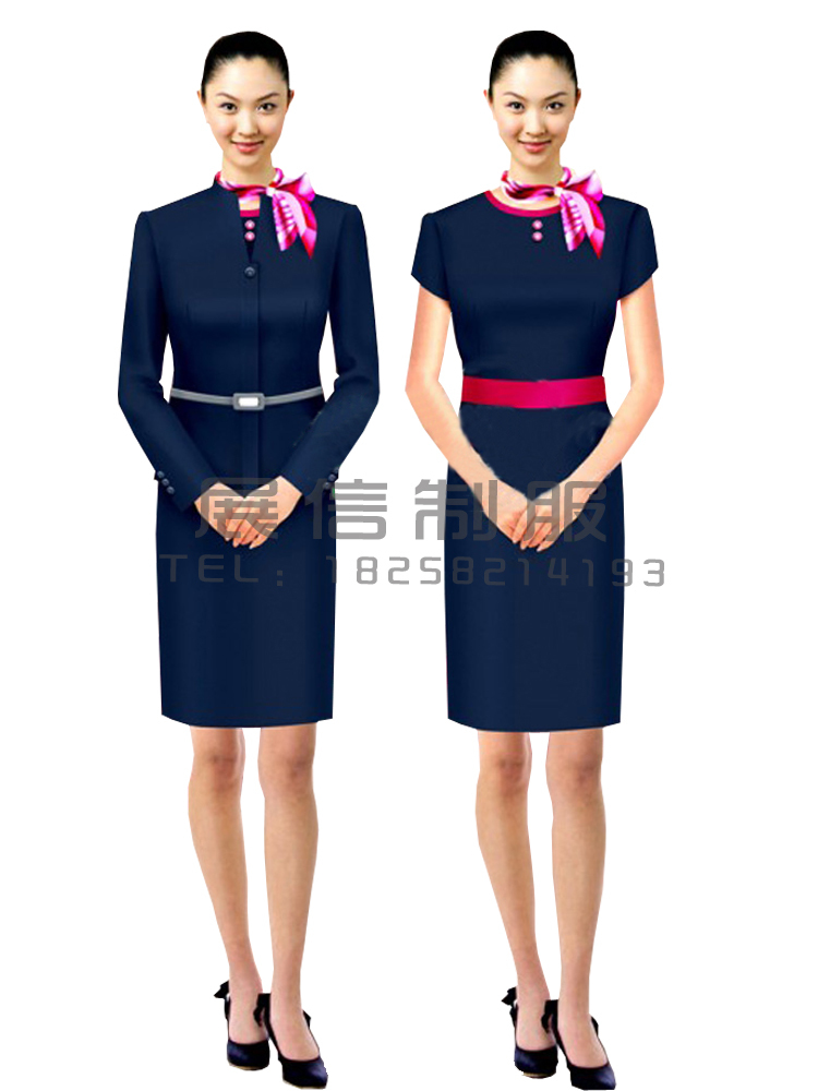 Customize customize front desk work uniforms commercial women's professional set zy031