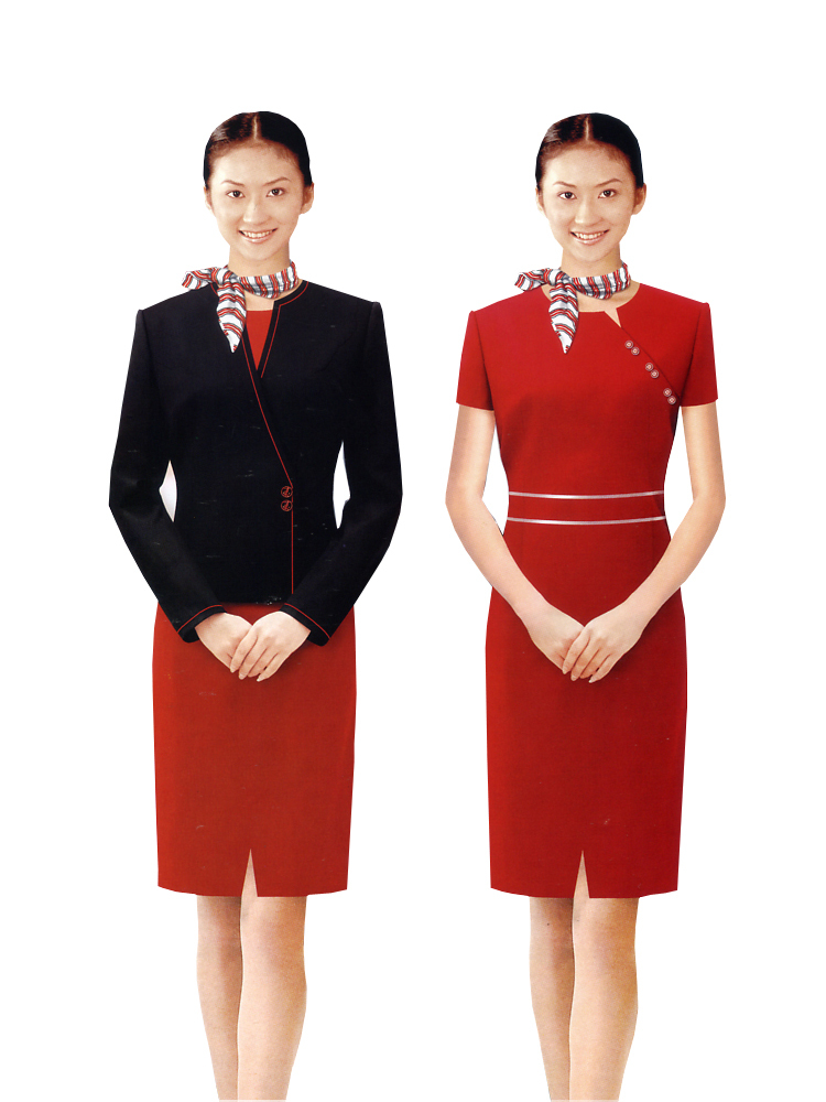 Customize uniforms customize front desk work wear women's set professional dg001