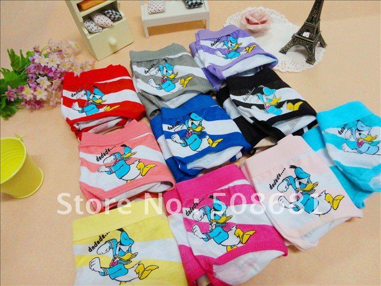 Cute cartoon Donald Duck, Pingjiao trousers, pants,women's Waist Stretch Pants, cotton underwear