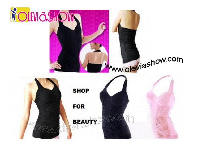 Cute Slimming Hang Neck Vest Clothes Health Body Shaping Garment Vest Slim Body