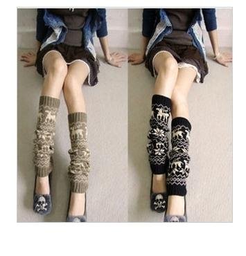 Cute Snow Winter leg warmer leggings socks