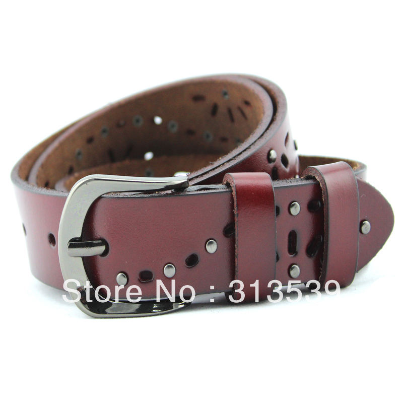 Cutout women's strap all-match women's belt jeans genuine leather cowhide waist belt