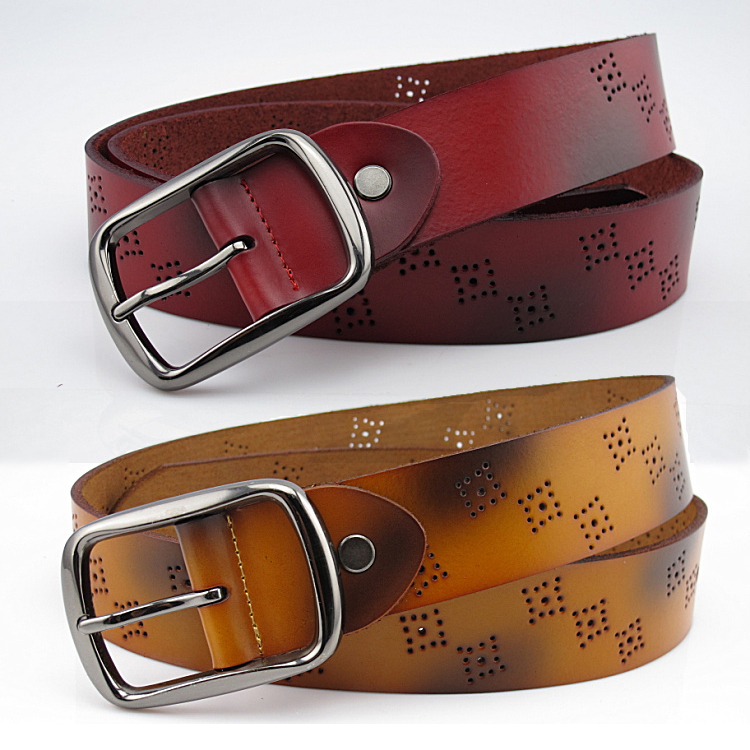 Cutout women's strap genuine leather 2012 women's genuine leather belt fashion