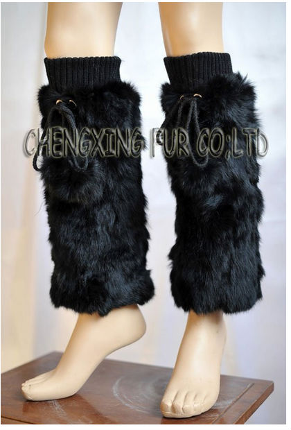 CX-A-14C Genuine Rabbit Fur Leg Warmer ~ DROP SHIPPING