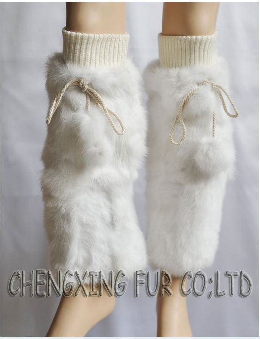 CX-A-16C Genuine Rabbit Fur Leg Warmer ~ DROP SHIPPING