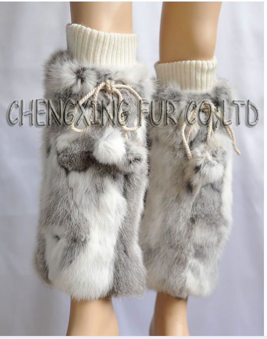 CX-A-17C Genuine Rabbit Fur Leg Warmer ~ DROP SHIPPING