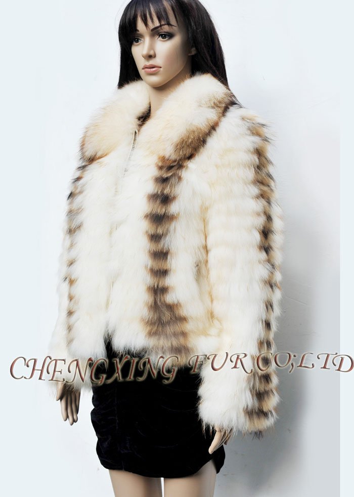 CX-G-A-04 Zipped Raccoon Dog Fur Winter Clothes New Products for 2012 ~ Drop Shipping