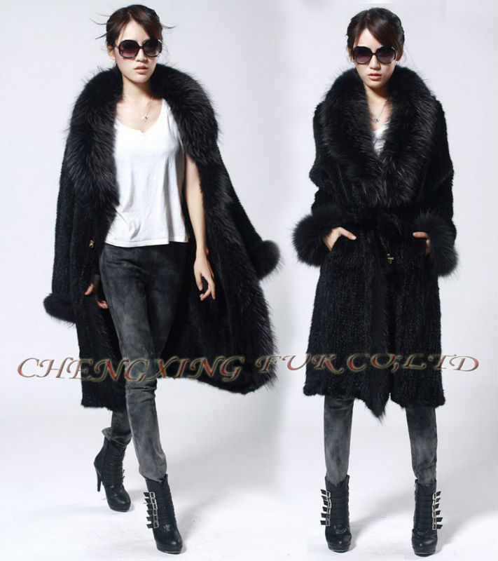 CX-G-A-82B Genunie Mink Fur Coat ~ DROP SHIPPING