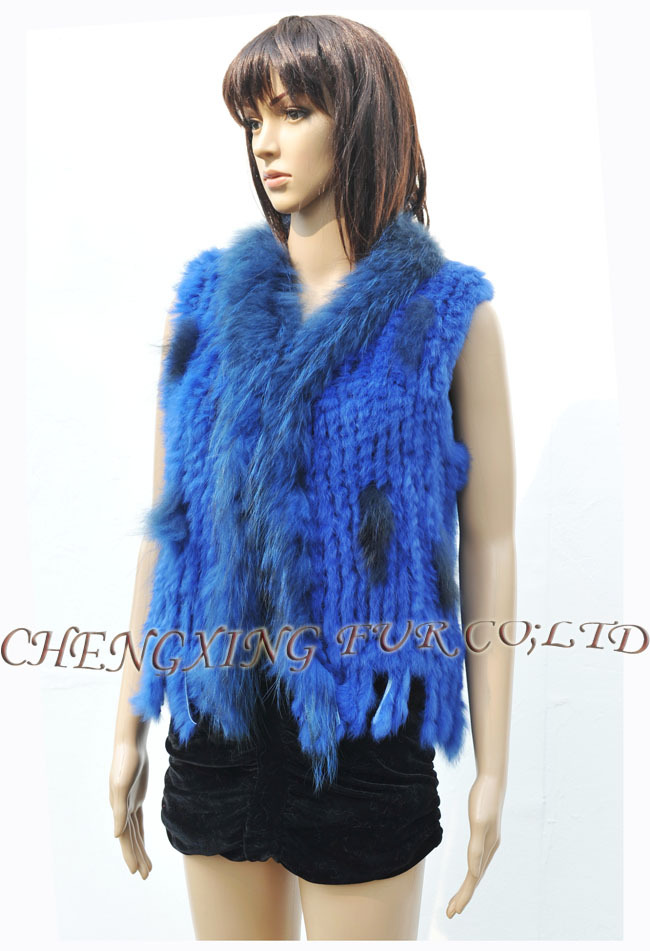 CX-G-B-57B Genuine Rabbit Fur Vest ~ DROP SHIPPING