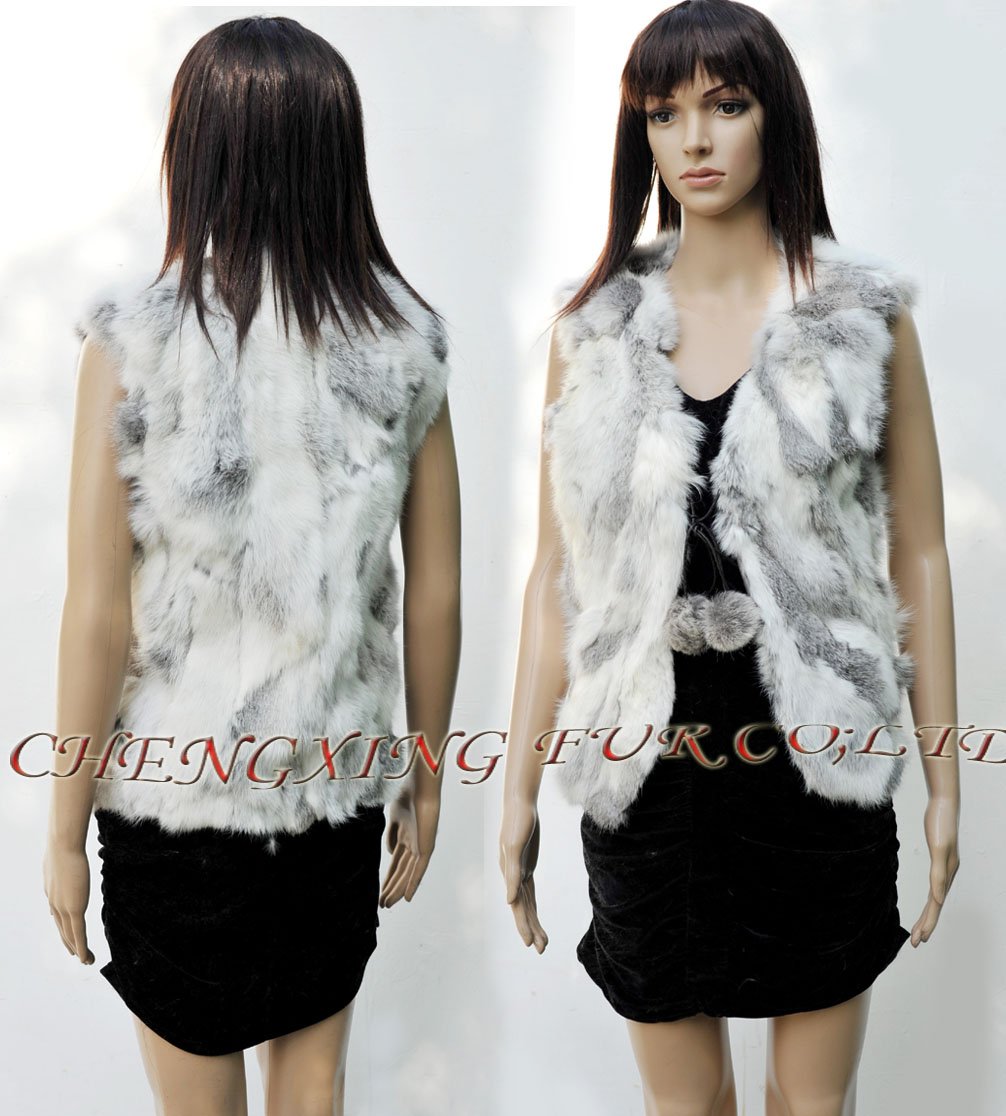 CX-G-B-91A Genuine Rabbit Fur Vest ~ NEW ARRIVE ~~ DROP SHIPPING