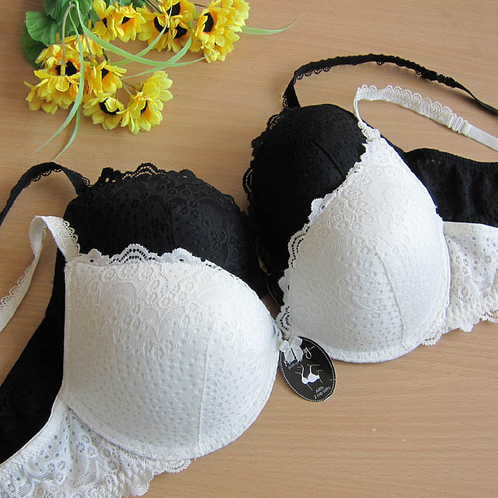 D4 single-bra cubu lace push up draw thickening cup bra underwear 80b