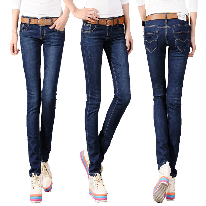 Dark color slim pencil pants jeans pants trousers 2012 FREE SHIPPING