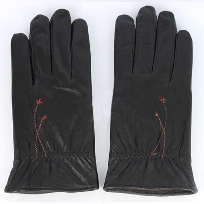 Decorative pattern st033 women's gloves elegant genuine leather gloves soft and comfortable thermal gloves