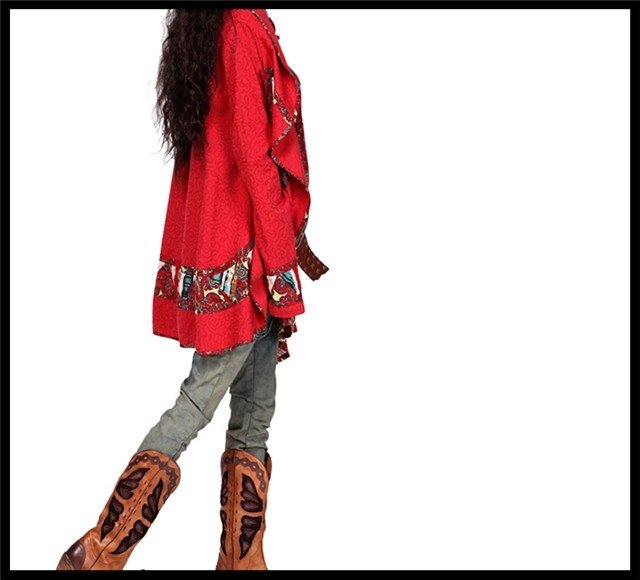 DEMONSTYLE 2012 Autumn New arrival women's jacket ,lady's red jacket, WA10028Q