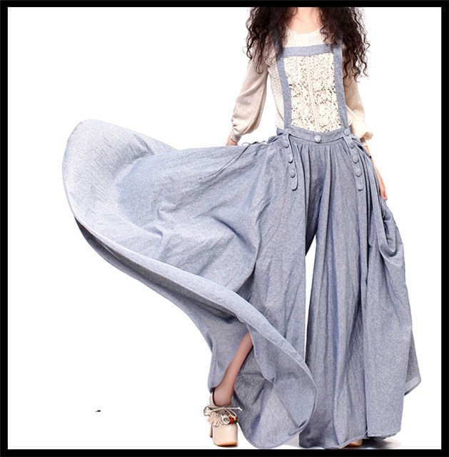 DEMONSTYLE New arrival Romper  lady's palazzo pants,loose trousers KA10133C