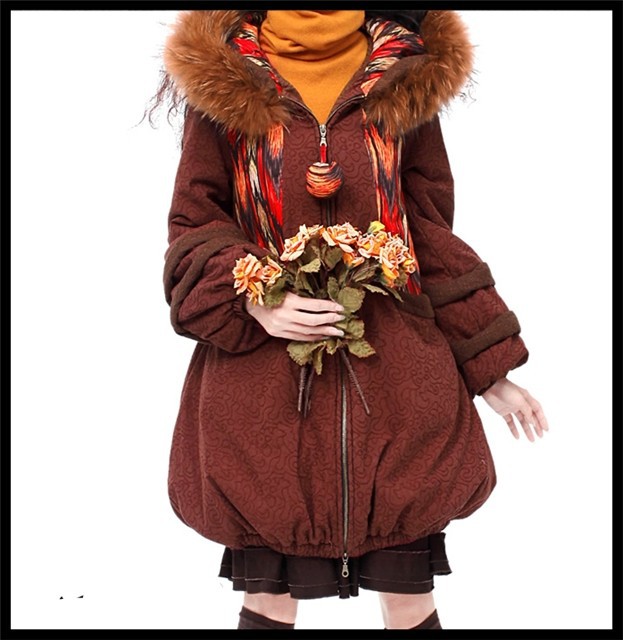 DEMONSTYLE  New arrival women's long design down coat ,lady's overcoat MA10326D original design