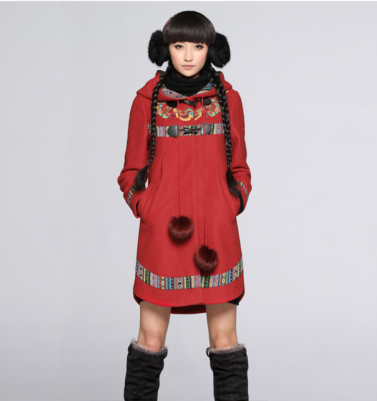 DEMONSTYLE  New arrival women's wool coat ,lady's overcoat 24110015