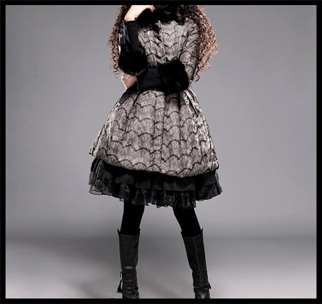 DEMONSTYLE  New arrival women's wool coat with fur ,lady's overcoat MA10320D