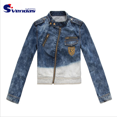 Denim coat female denim coat cow outerwear female spring and autumn casual fashion denim top short jacket