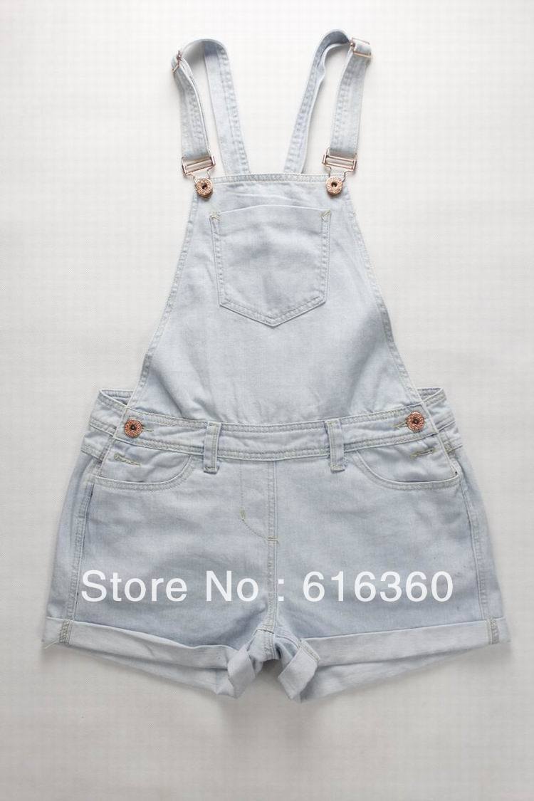 DENIM jeans loose overalls fat MM increase code dress edge knickers in waist and comfortable