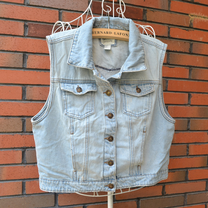 Denim vest fashion vintage casual all-match vest 2013 spring new arrival