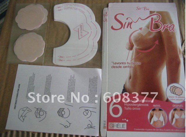 DHL FEDEX FREE SHIP 500pack/lot Instant Breast Lift Bra Tape New Cleavage Shaper/Bring It Up/Lifts Bra/Sin Bra (one pack=6pairs)