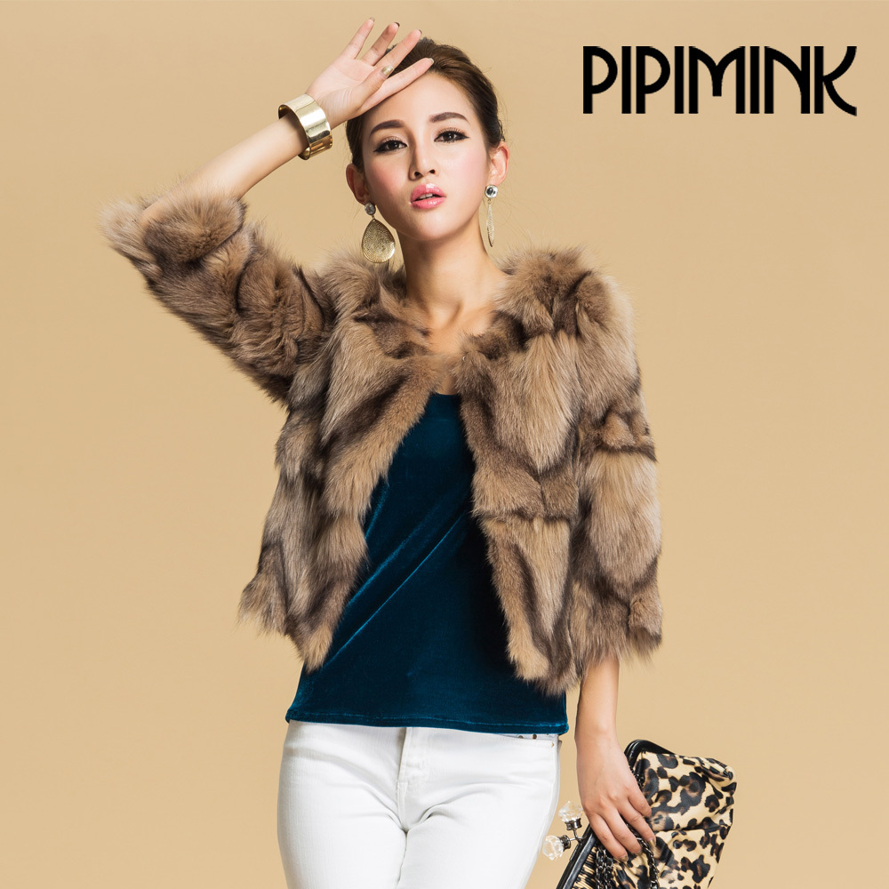 DHL free 2012 fox fur coat fox fur female three quarter sleeve short design