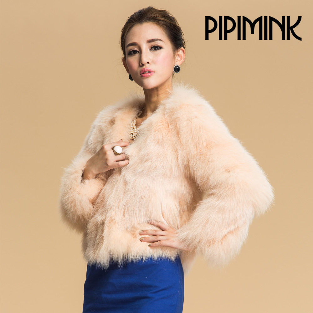 DHL free 2012 women's slim fox fur coat pc004