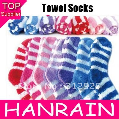 DHL Free shipping Colorful cotton Breathable Winter Warm Towel Socks 360pairs/lot