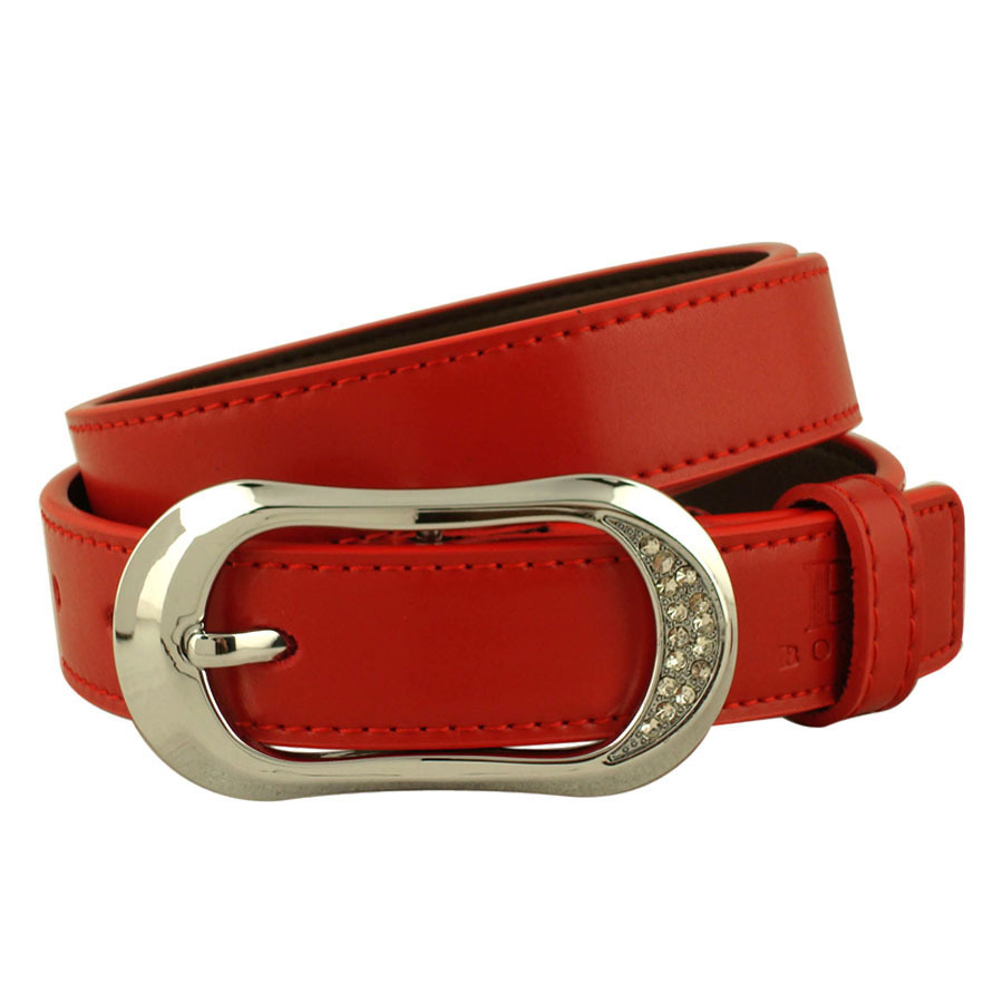 Diamond classic agings all-match genuine leather women's strap red women's