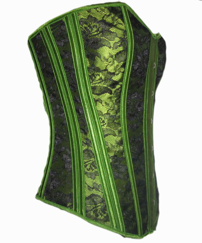 Dl deep green sexy luxurious tight-fitting vest corset shaper 5096