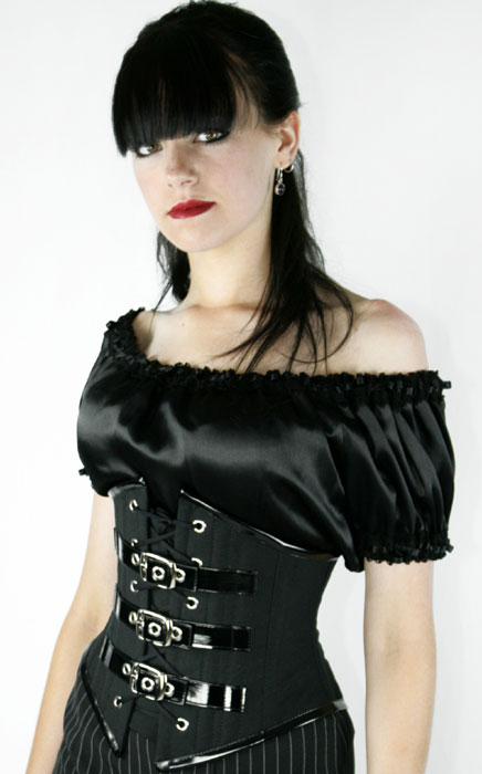 Dl gothic fashion black tight-fitting cummerbund royal tiebelt vest 5130