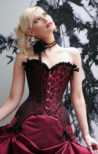 Dl ladies , two piece corset royal vest 5068