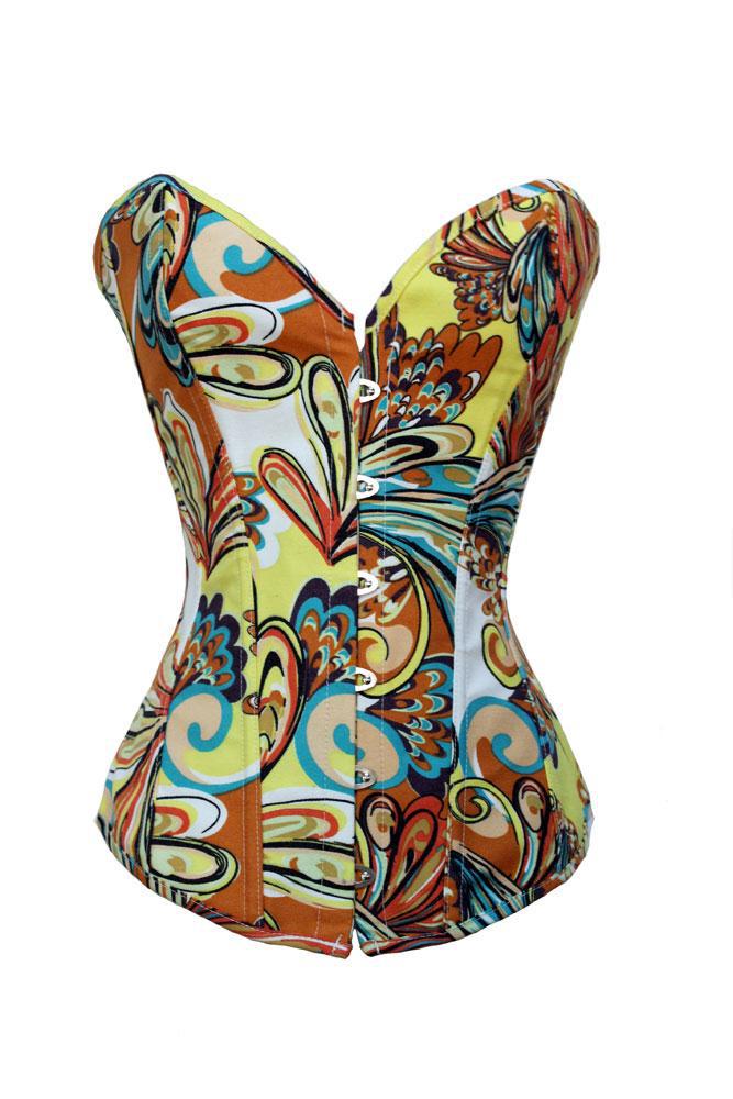 Dl yellow doodle three-dimensional corset waist push up beauty care vest 5260