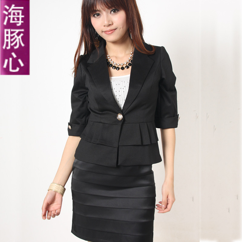 Dolphin 2012 summer white-collar work wear set skirt ol women's uniform quality