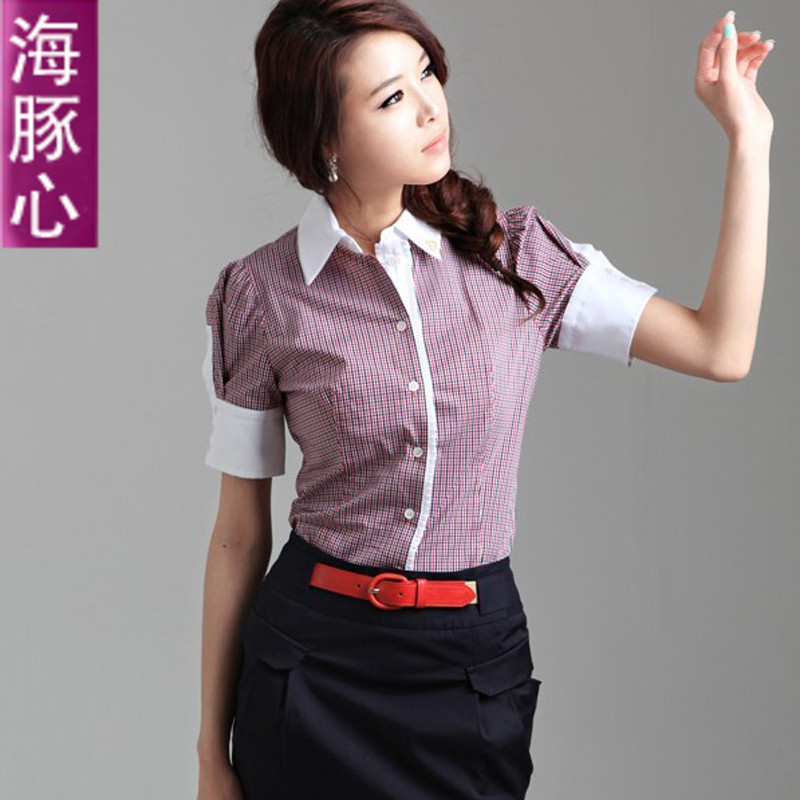 Dolphin white collar work wear set skirt ol women's 2012 summer hot-selling