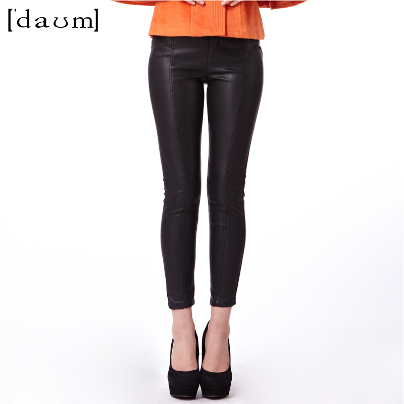 Dominicans 2012 fashion all-match PU quality slim hip fashion leather legging