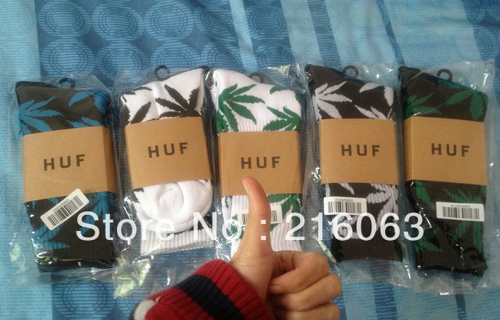 Don't miss! quality high HUF Plantlife Crew Socks men women 100% cotton usa slide skiing skateboard sportswear street stockings