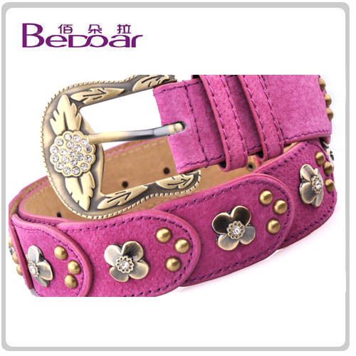 Dora 2012 diamond decoration genuine leather women's belt fashion pigskin strap 83