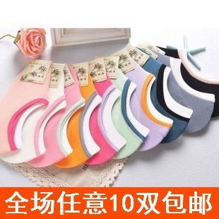 Double bamboo fibre female  thin cotton 100% sports socks