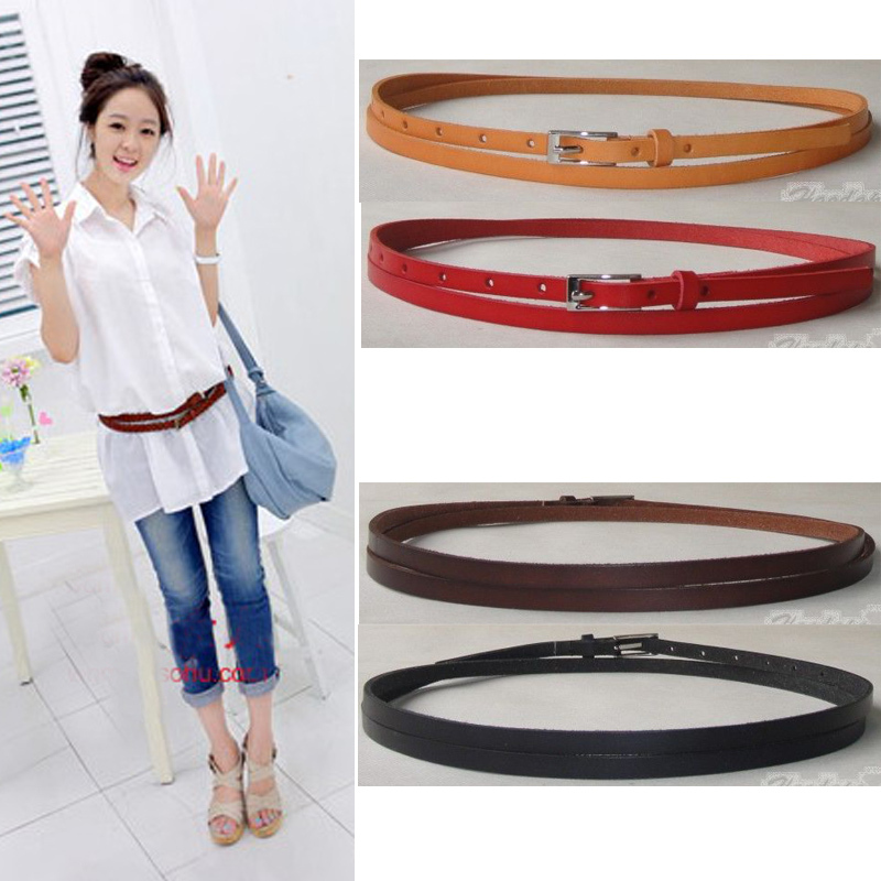 Double-circle belt cowhide lengthen ring belt genuine leather fashion decoration 2012 0848