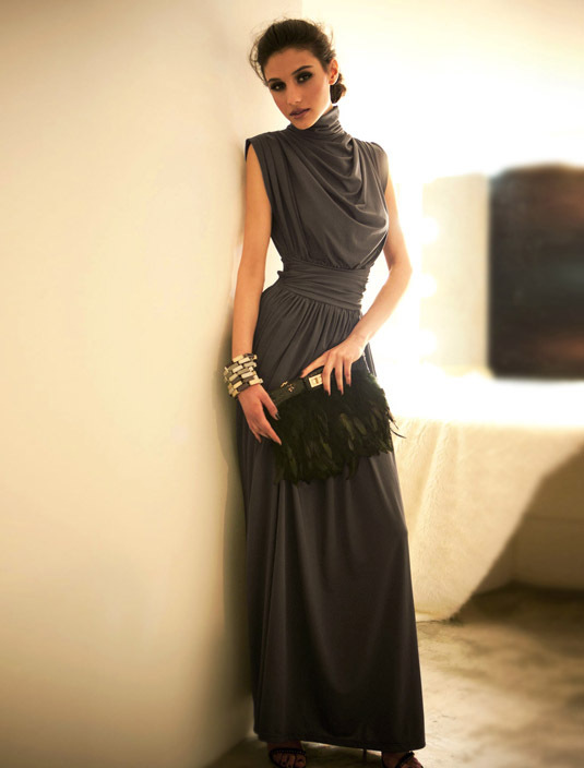 Double e 30030 luxury gorgeous romantic slim waist stand collar suit long skirt formal dress 580g