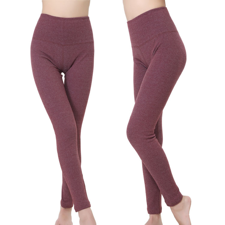 Double layer long johns underpants warm pants female thickening thermal trousers legging plus size available 2