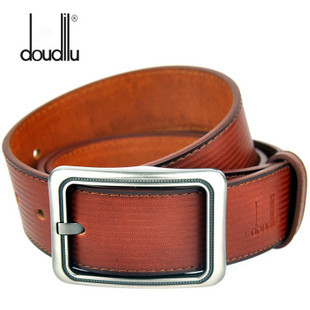 Doudilu cowhide pin buckle genuine leather strap belt casual basic unisex paragraph