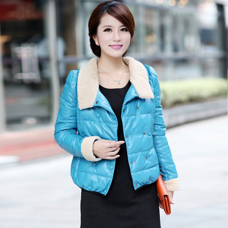 Down coat 2012 pearl berber fleece sheepskin clothes female genuine leather down leather clothing 8810