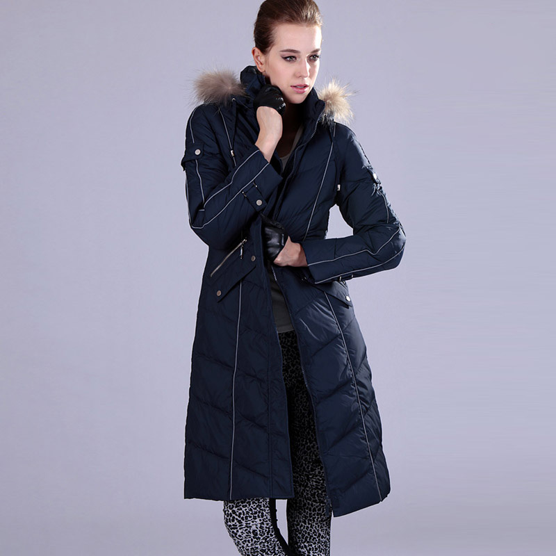 Down coat female medium-long fashion fur collar